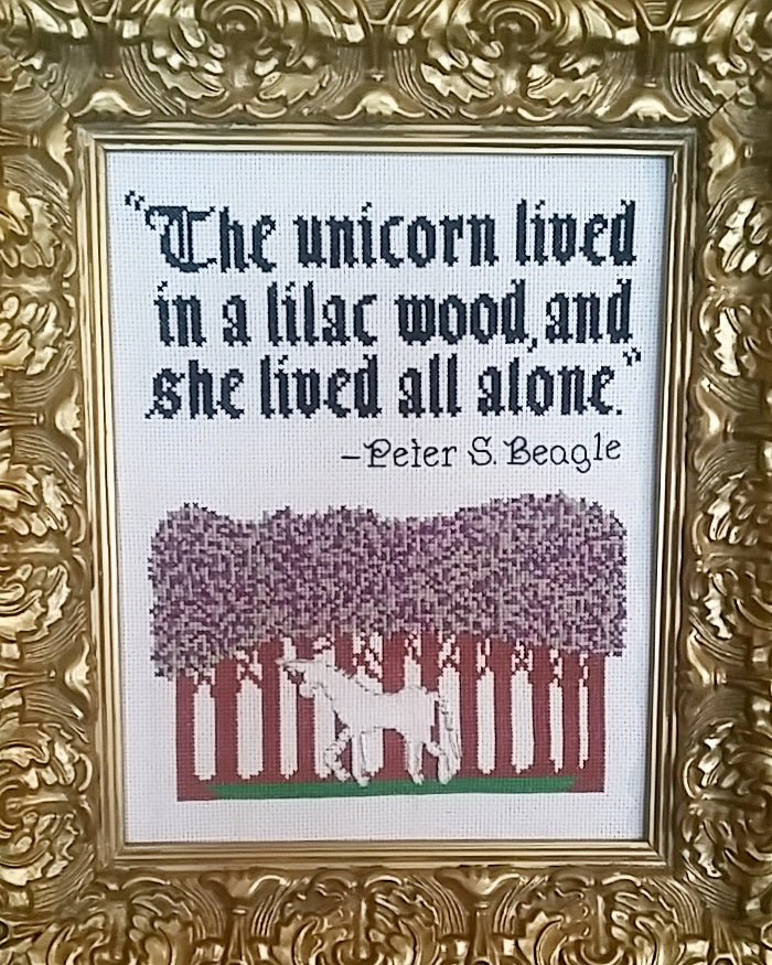 The Last Unicorn cross stitch pattern