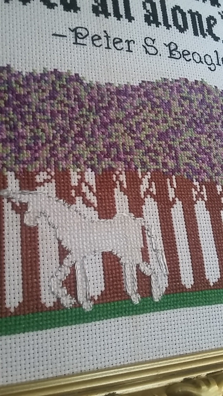 The Last Unicorn cross stitch pattern